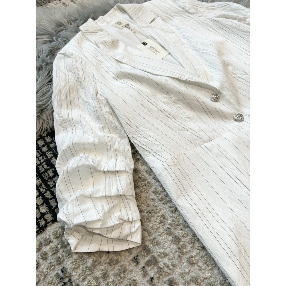 Matilda Jane Good Hart GH Myrtle Beach Striped Nautical Blazer Size S Small NWT - Picture 3 of 6